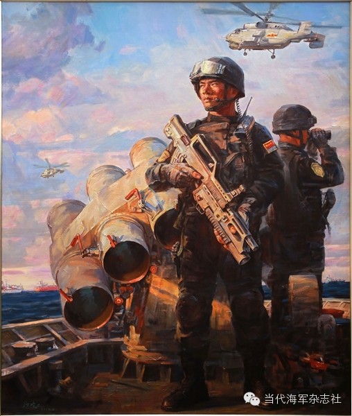 海军美术作品总有一个画面定格你的青春