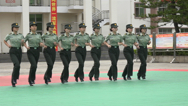 动图来袭军营队列训练是啥样请到队列会操现场一看