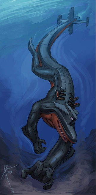 国外网友想象军事武器变身怪兽