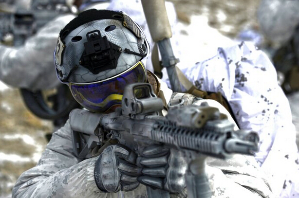 美军雪地迷彩曝光科幻感十足