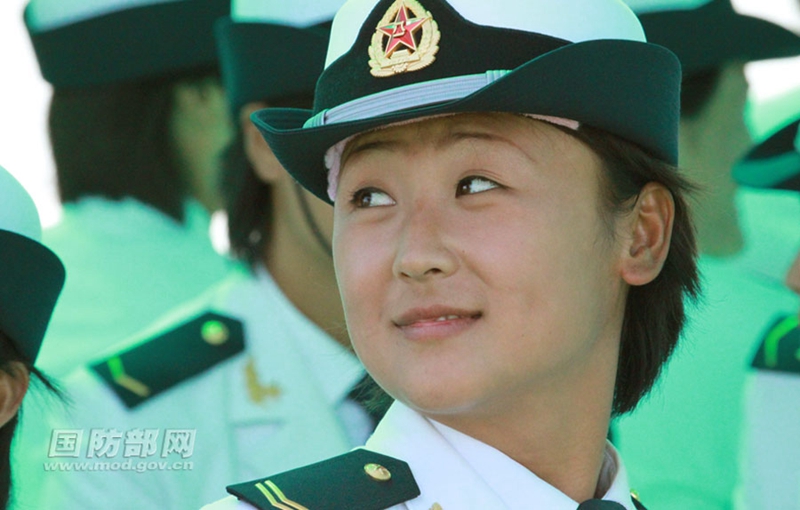 共和国女兵阅兵场上最靓丽的风景线