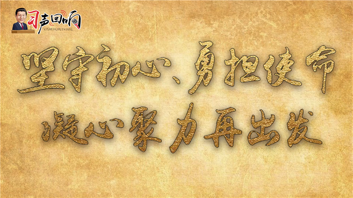 习声回响|坚守初心,勇担使命,凝心聚力再出发