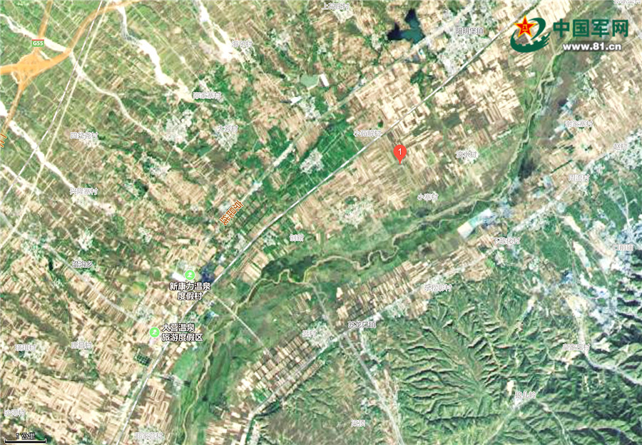 滹沱河地图卫星图片