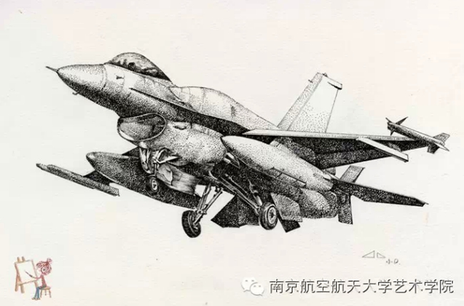 南航女生手绘飞机惊艳网友明星战机受追捧