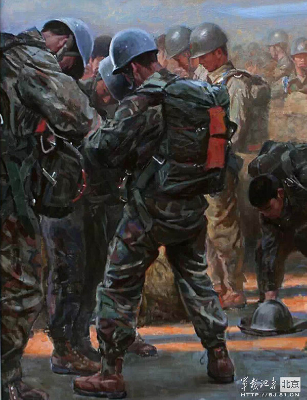 油画里的军人,依然血性十足