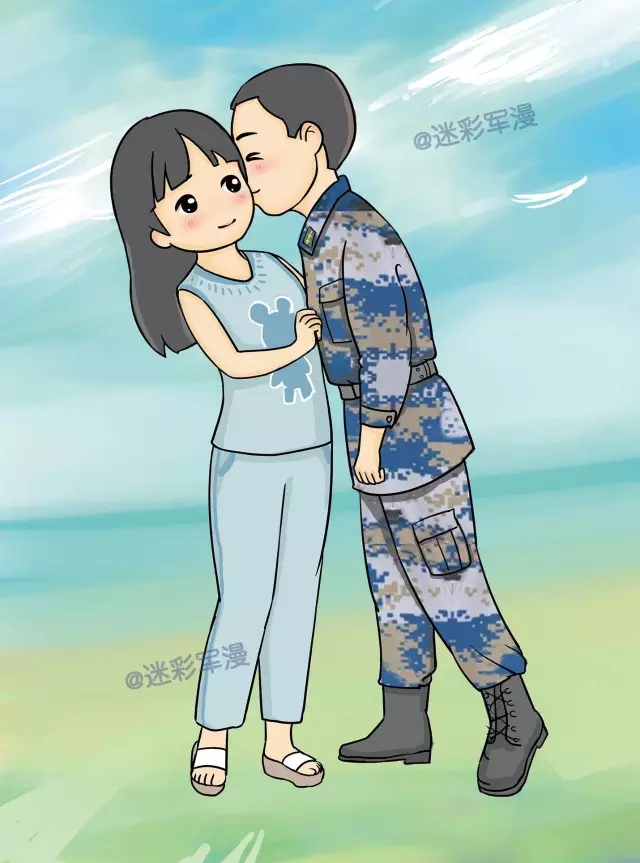 迷彩妹教你画军旅漫画