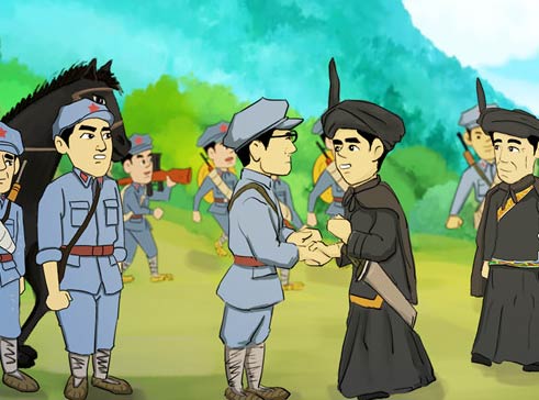 长征系列萌漫故事(11)彝海结盟情比海深