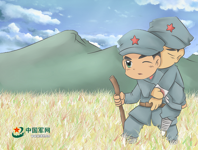 画说长征|八角帽红小鬼系列之八61在"桌面"上和红小鬼一起长征