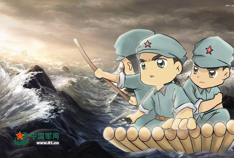 画说长征|八角帽红小鬼系列之八在"桌面"上和红小鬼一起长征