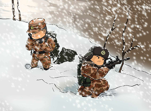 萌漫|边防线上的"风花雪月"