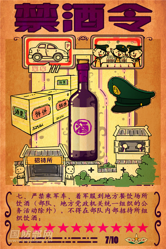 部队官兵,这有一组火箭军禁酒漫画注意查收 - 中国军网