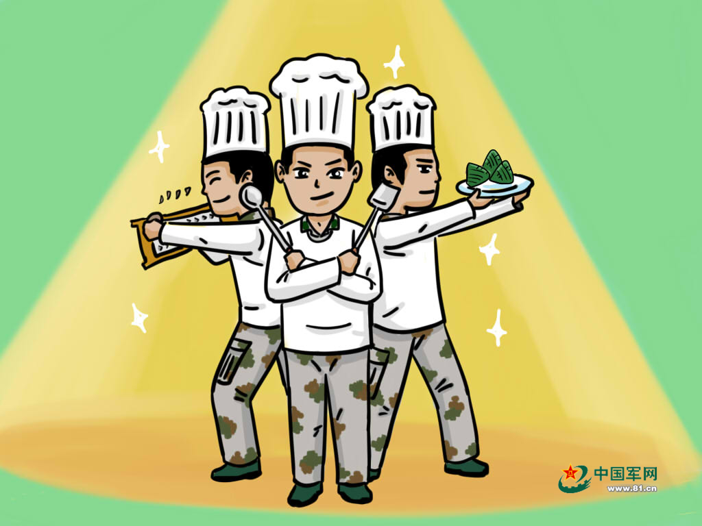 当然吃啊! 我们的炊事班可不是盖的,色香味俱全的粽子,我们管够!