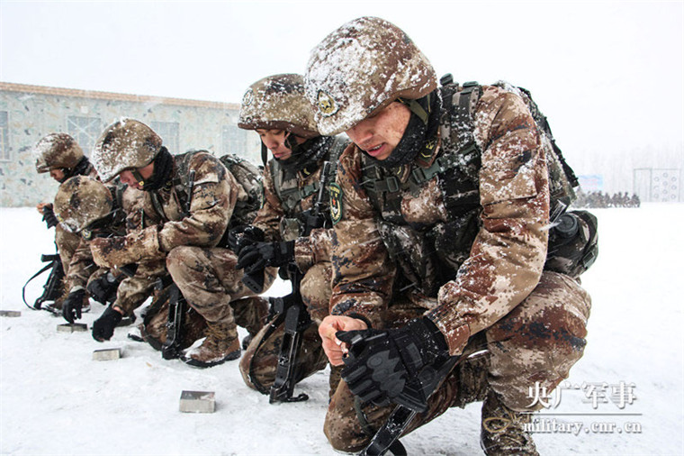 大雪纷飞,这场实弹射击真够劲!
