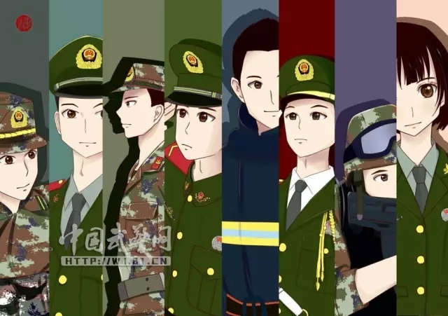 军迷漫画武警漫画像来袭请收好