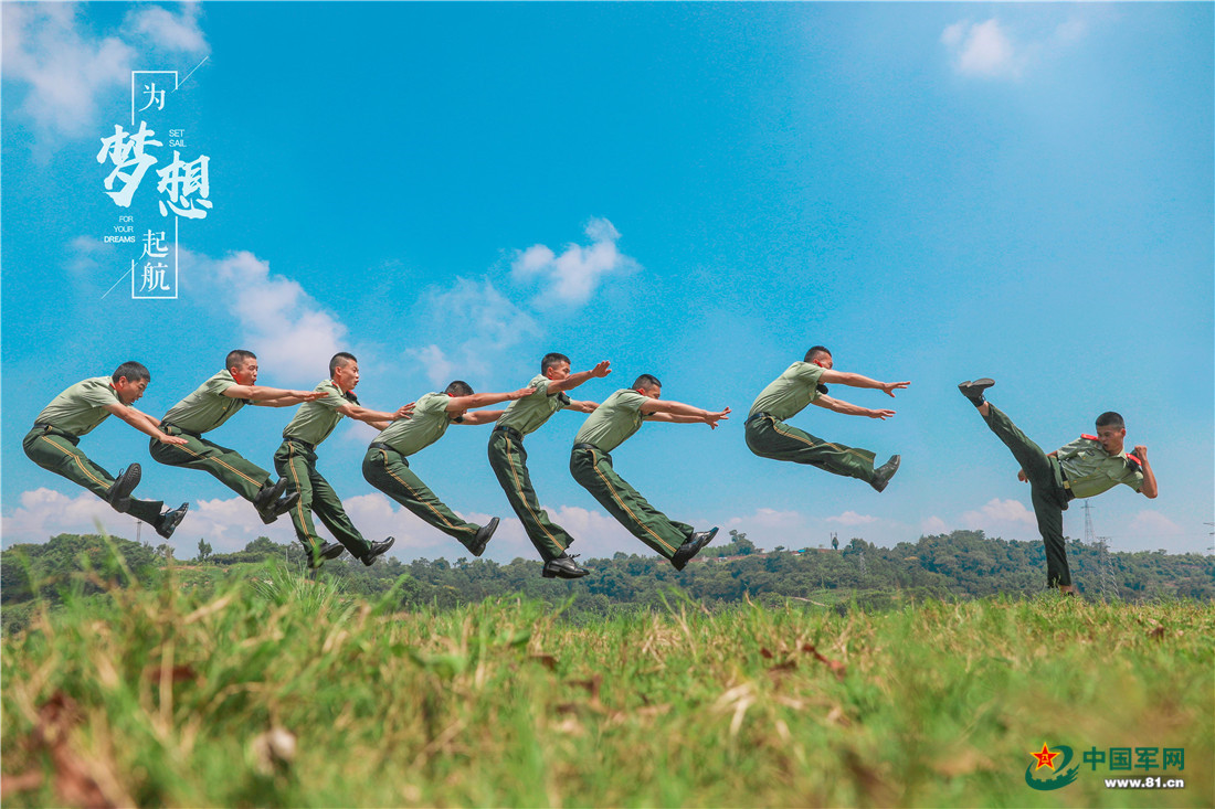 为梦想起航,老兵拍摄创意"毕业照"纪念军旅青春