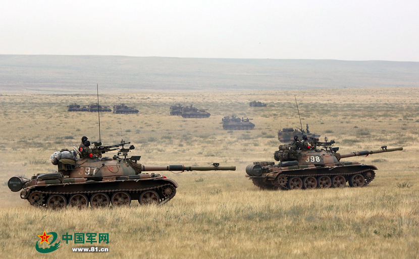 北京军区某装甲旅实兵对抗演练