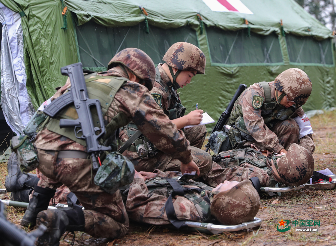 陆军第72集团军某合成旅组织卫勤专业质量考核 - 中国军网