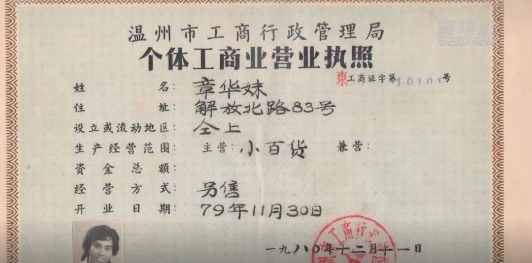 红色百宝 奋斗百年∣泛黄执照,印刻改革春讯