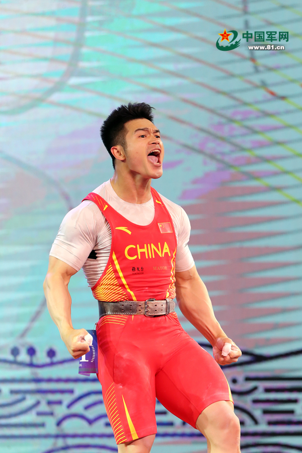直击全运会|举重项目男子73公斤级决赛石智勇破世界纪录夺冠