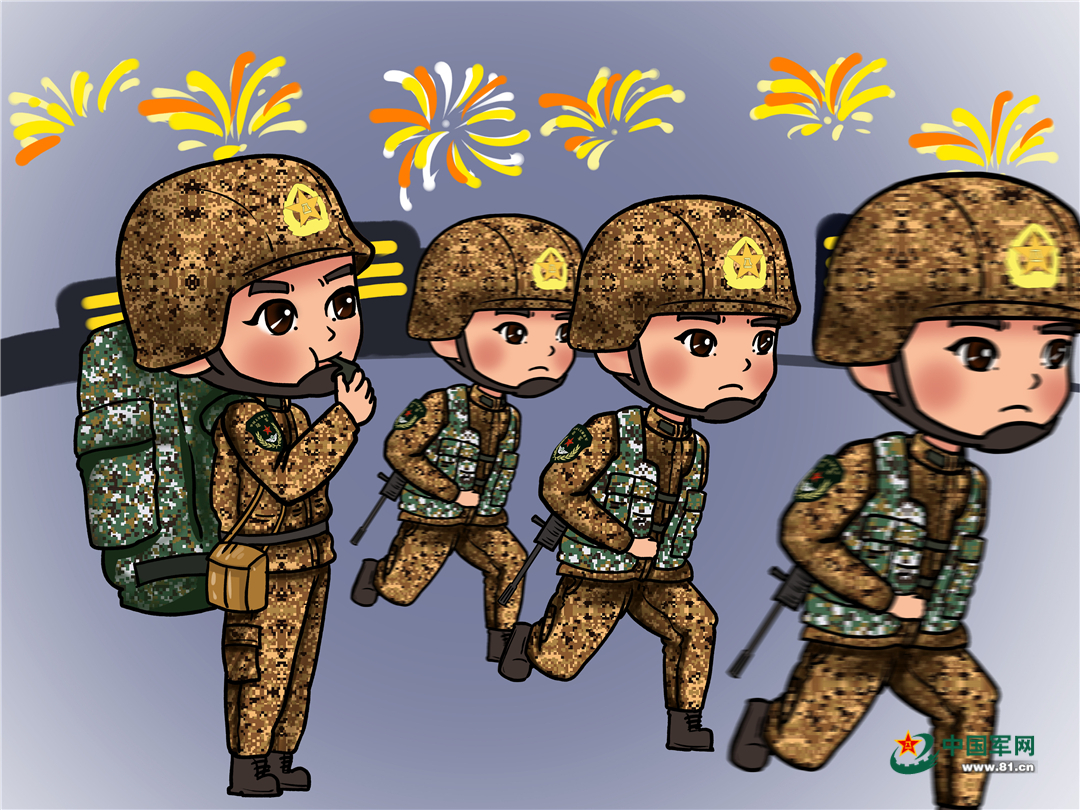 漫画丨多姿多彩的军营里兵哥哥们这样迎新年