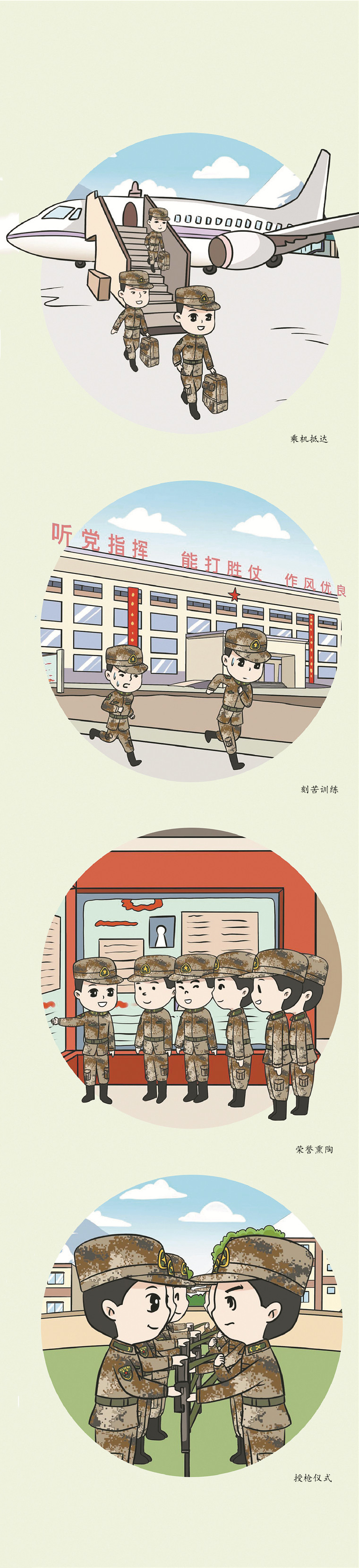 萌版军营漫画丨新兵下连"初体验" - 中国军网