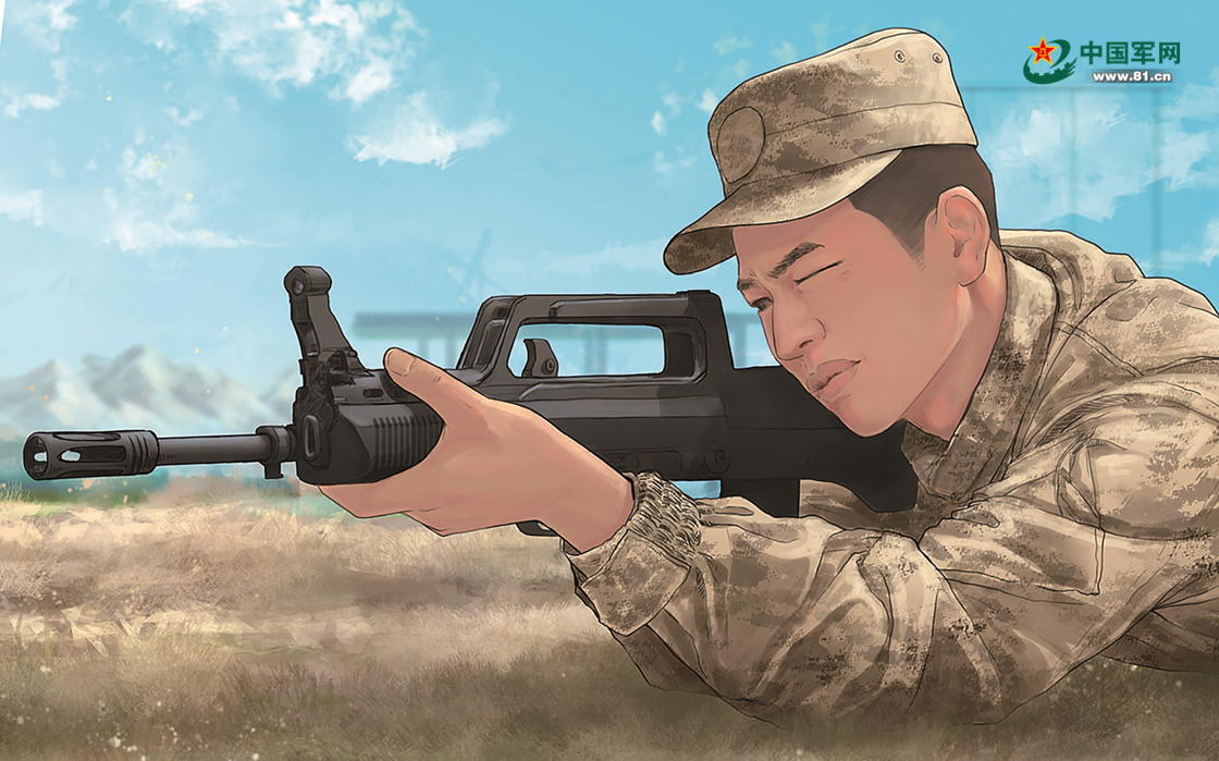 一组手绘漫画看新时代青年军人好样子 - 中国军网