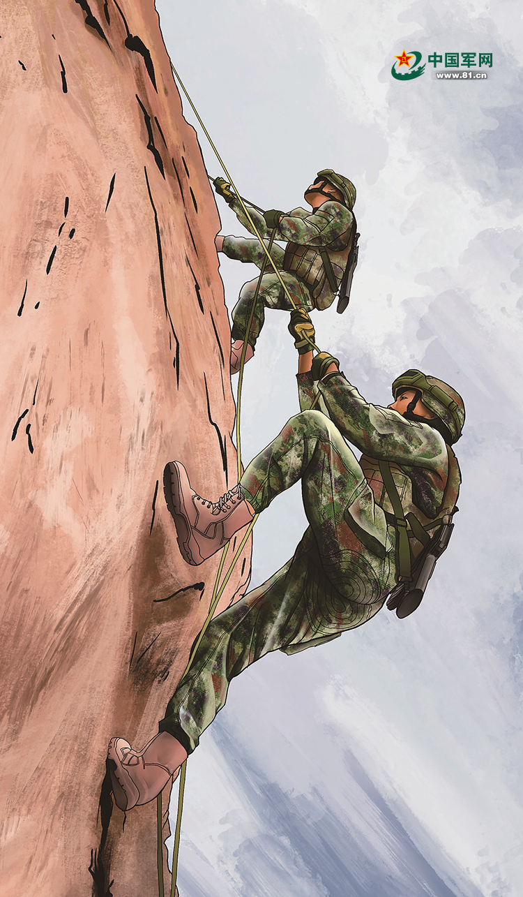 手绘漫画丨练技能 淬精兵 - 中国军网