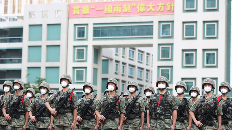 中国人民解放军驻澳门部队第二十三次建制单位轮换工作完成