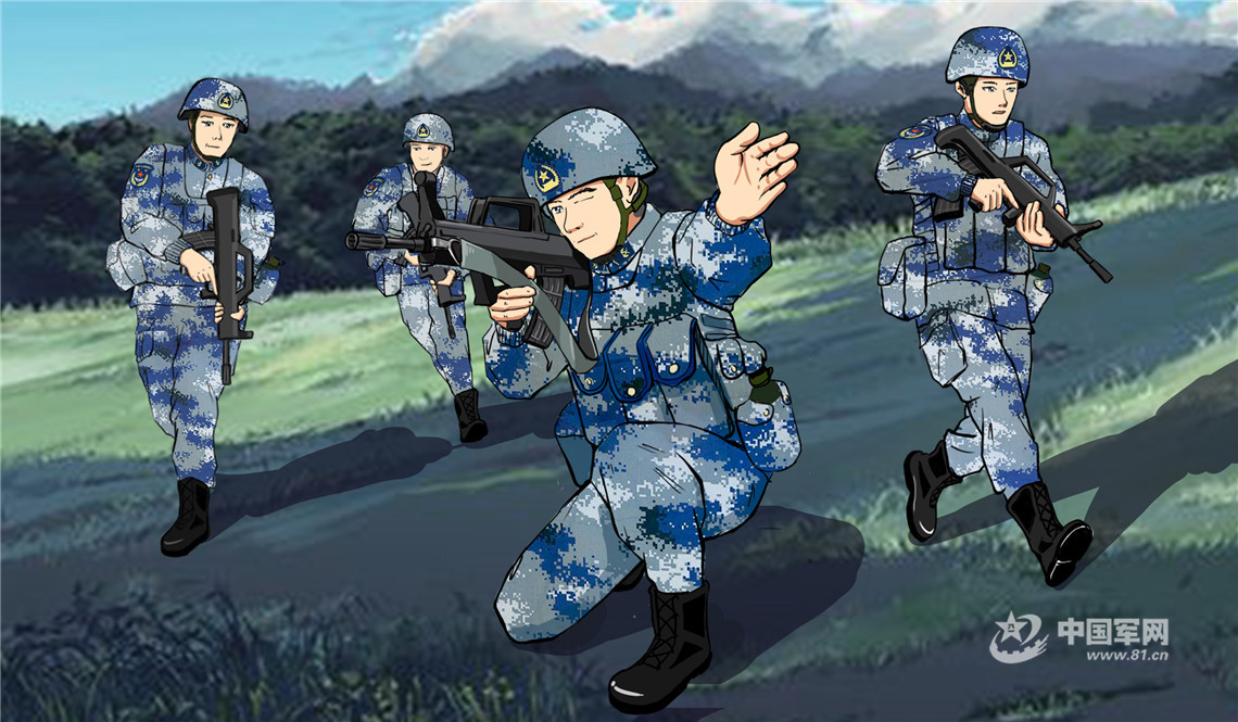 漫画丨一起向未来 兵哥哥在战位为冬奥健儿加油 - 中国军网