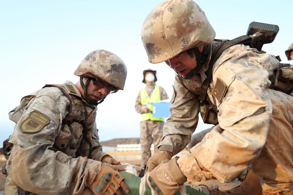 兵为打赢直击我驻吉布提保障基地军事技能比武