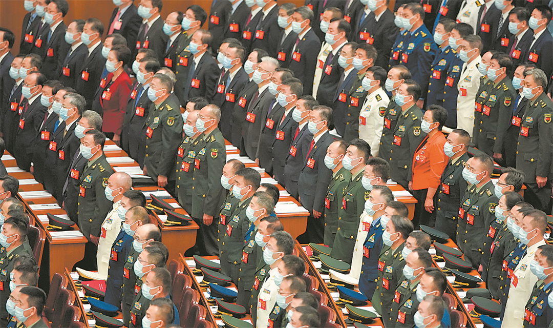 解放军报记者 穆瑞林摄10月16日上午,中国共产党第二十次全国代表大会