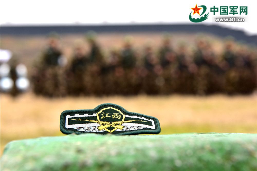 江西武警胸标.潘政摄