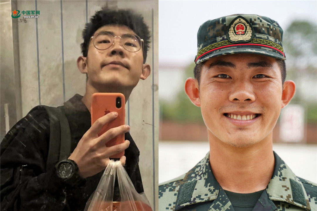 速来围观丨入伍前后对比照,说出自己心里话