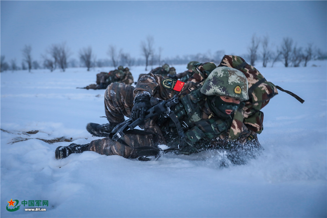 零下20c,武警特战队员极限训练驭雪斗寒