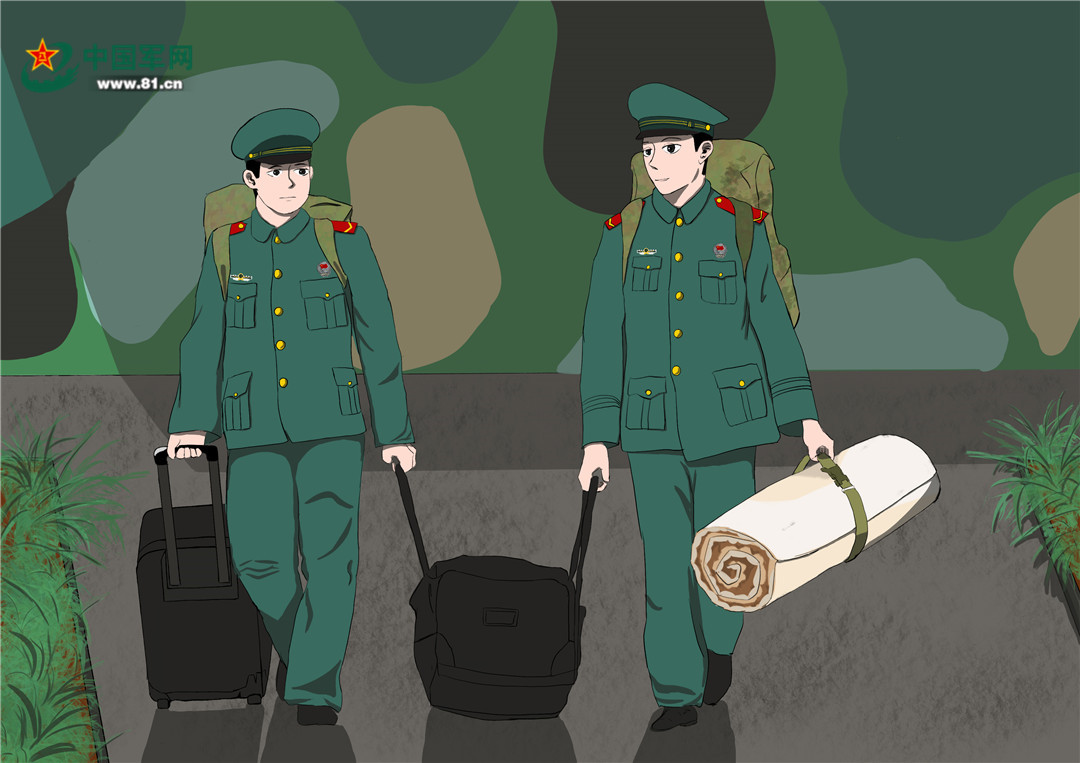 漫画|地方青年→武警战士,这些"00后"新兵"毕业啦" - 中国军网