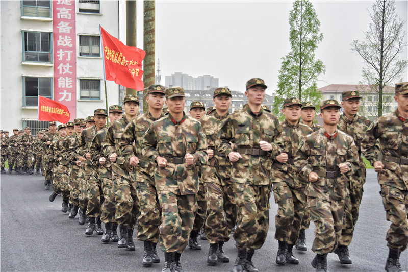 直击武警安徽总队新兵教育训练开训动员现场