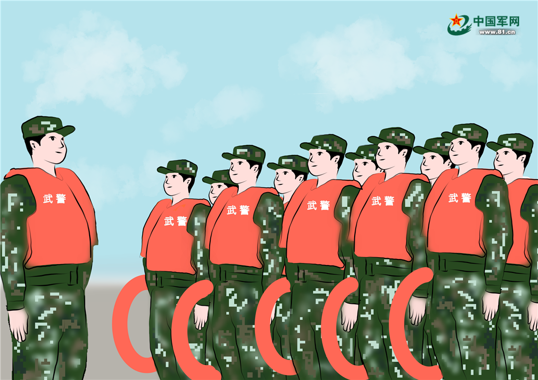漫画丨全力备战汛期,看武警官兵如何"乘风破浪" - 中国军网
