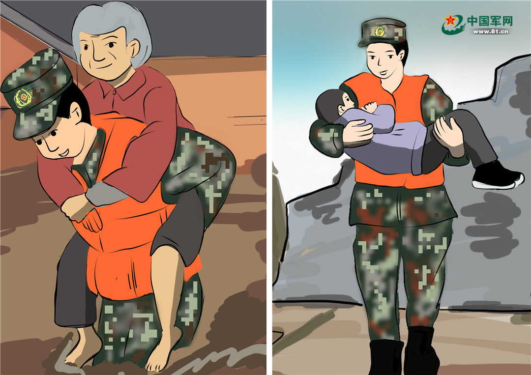 漫画丨全力备战汛期,看武警官兵如何"乘风破浪"