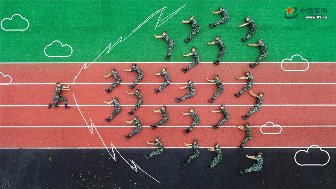 又是一年退伍季,武警官兵航拍创意退伍照纪念军旅青春 - 中国军网