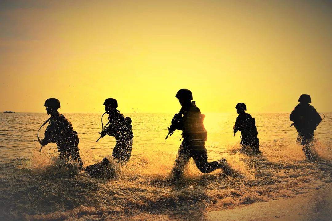 这组剪影定格特战队员最帅的姿态