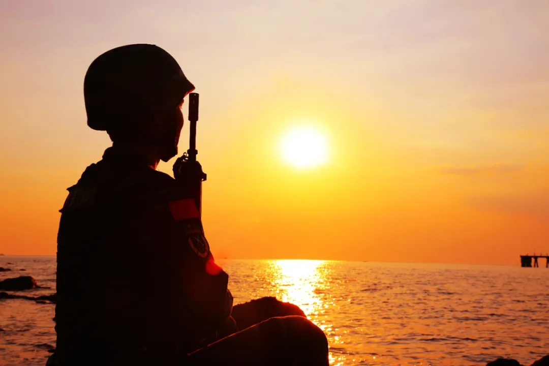 这组剪影定格特战队员最帅的姿态