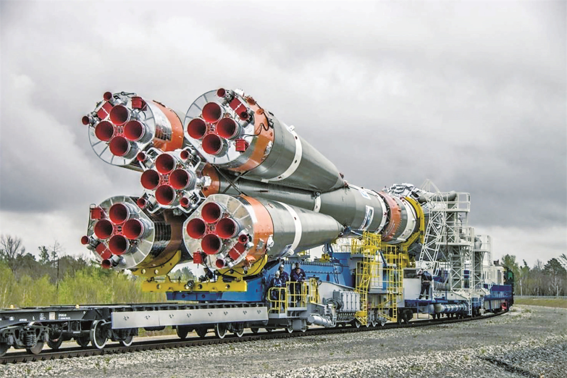 1a"运载火箭,在拜科努尔航天发射场发射升空,为俄罗斯2021年度航天