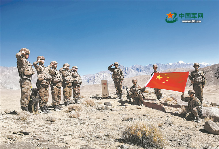 跋山涉水 巡守边界——新疆喀什军分区维一勒麻边防连官兵巡逻执勤