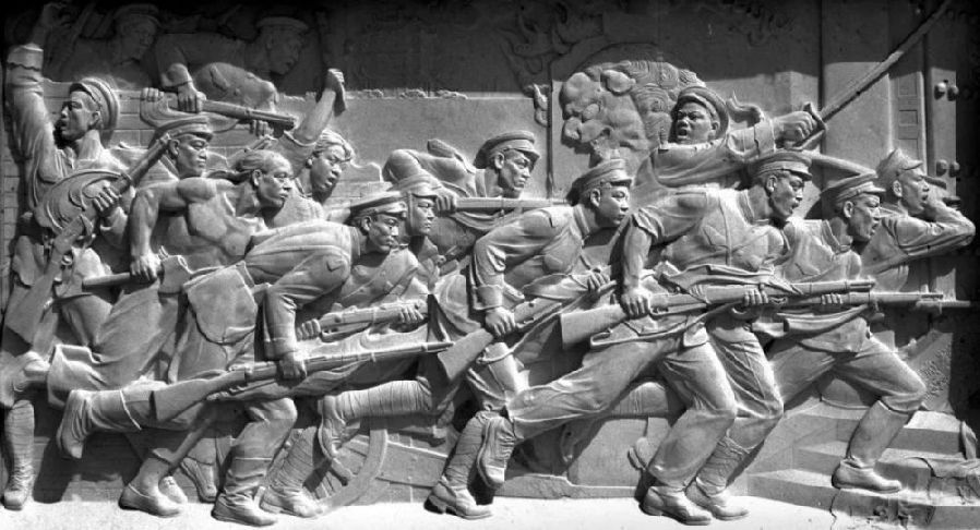 远赴战场穿草鞋,击风浪小米加步枪万千烈士的前仆后继我们不忘"我爱你