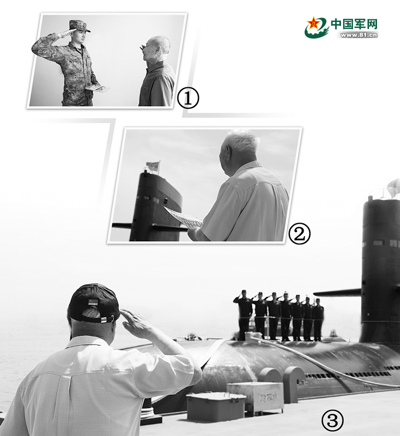 新中国第一代潜艇兵慕恩盛,刘作根回老部队与官兵交流